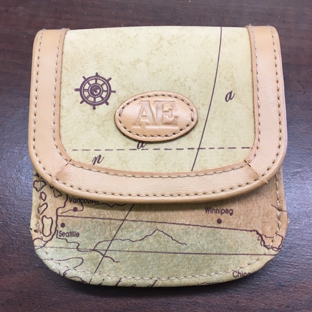 Allon Edward Leather World Map Wallet